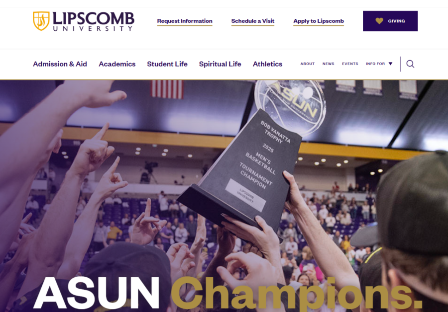 Lipscomb University home page 
