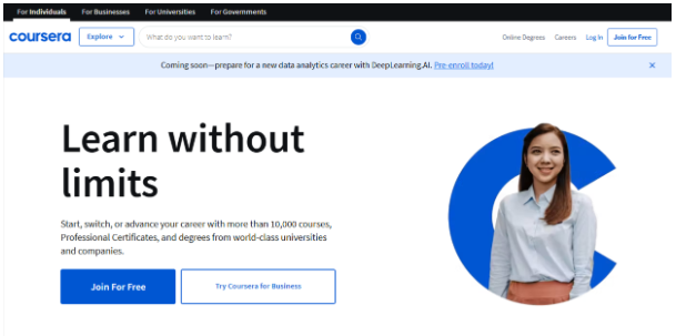 Visit Coursera’s official website and do sign in 