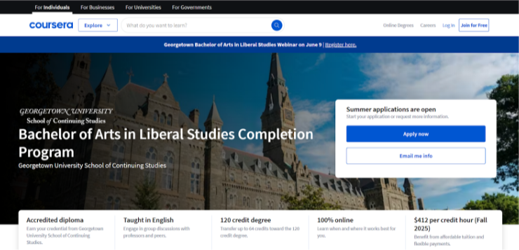 Bachelor of Arts in Liberal Studies