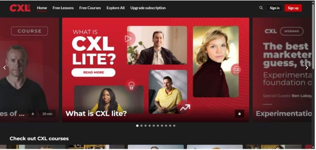 CXL Free Courses