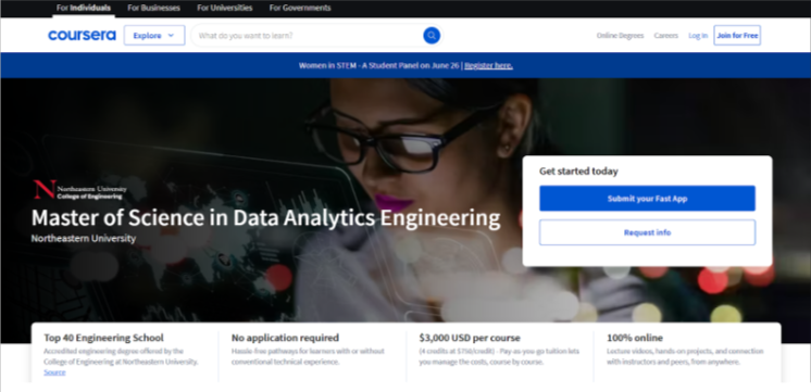 Master of Science in Data Analytics