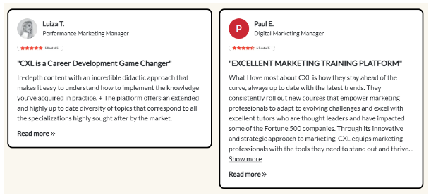 User Testimonials