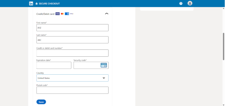 Verify Payment Information