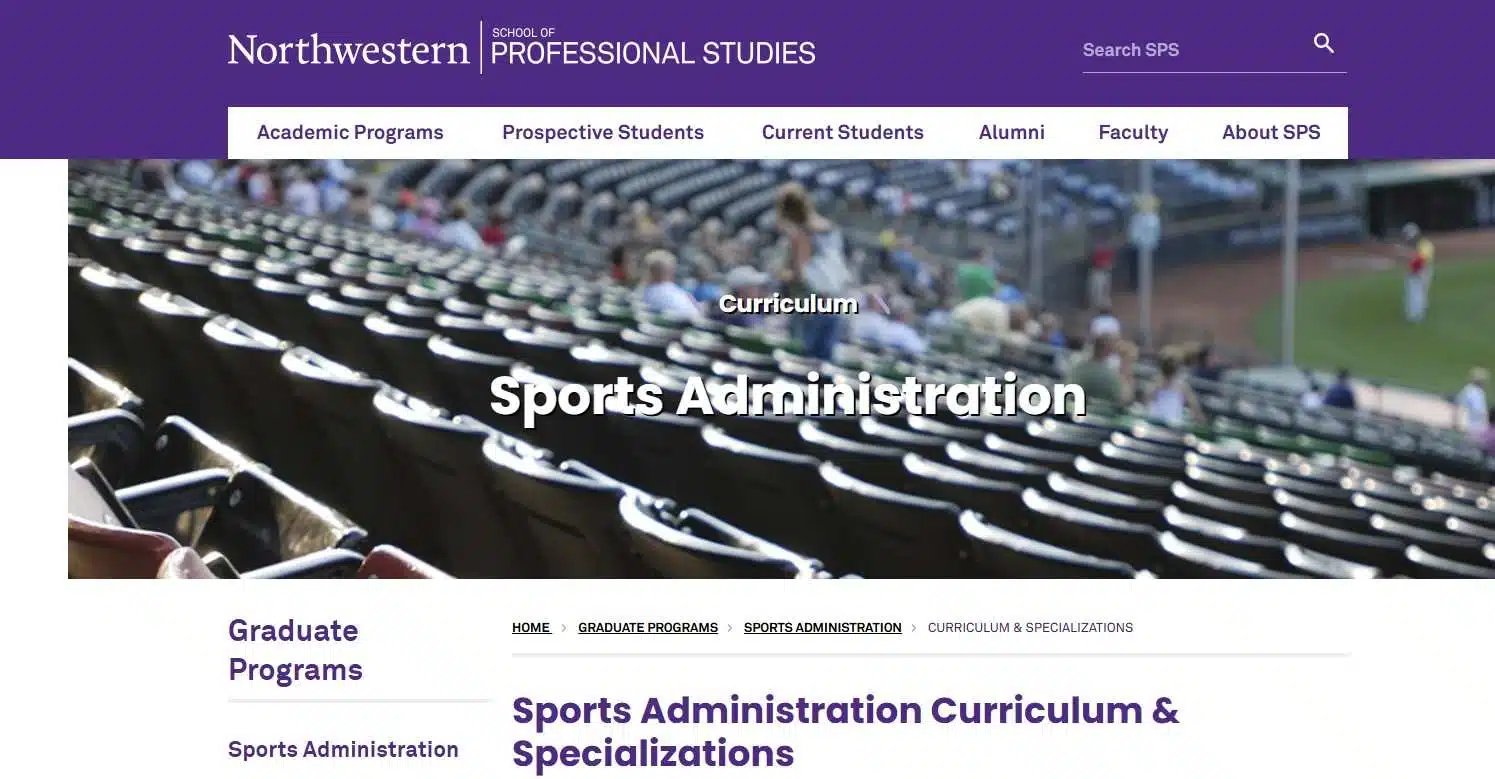 Master's in Sports Administration Master's in Sports Administration